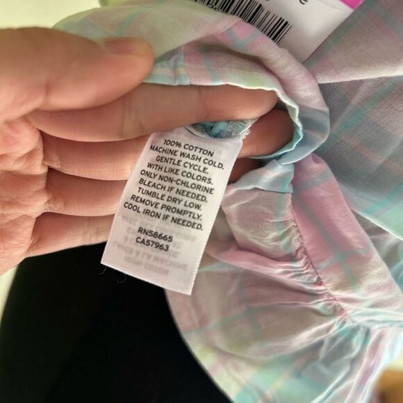 NWT Medium Women's Abound Top Button Tie Front - Picture 8 of 8